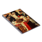 Thomas Aquinas die in de Dominicaanse O wordt ontv Notitieboek (Rechterzijde)