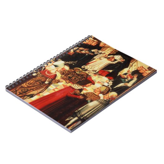 Thomas Aquinas die in de Dominicaanse O wordt ontv Notitieboek (Linkerzijde)