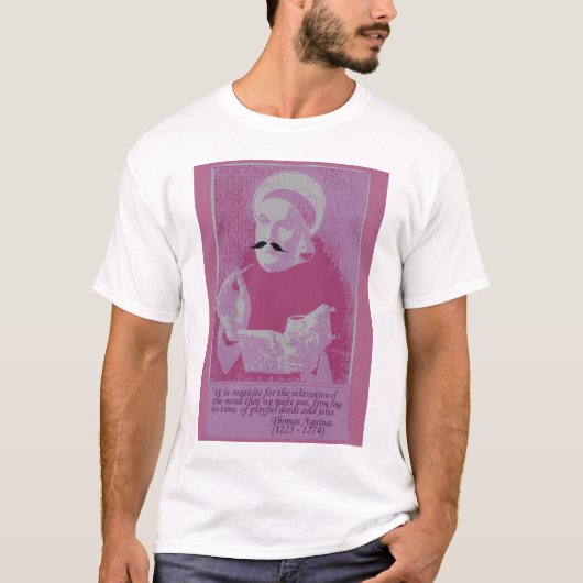 Thomas Aquinas had een gevoel van humor T-shirt (Voorkant)