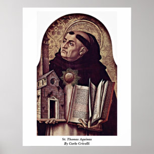 Thomas Aquinas van Carlo Crivelli Poster
