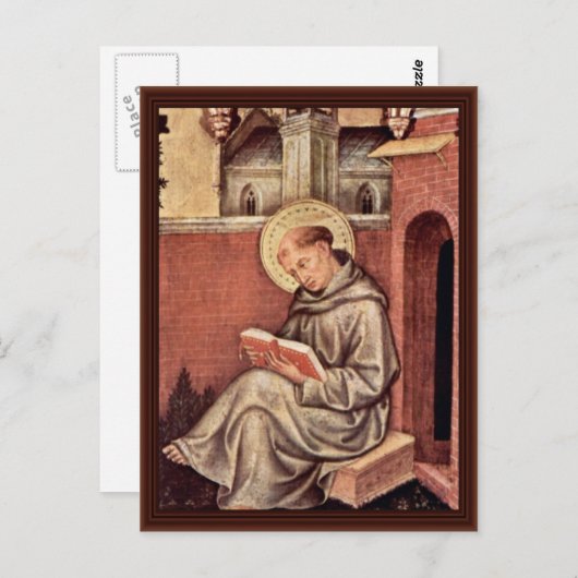 Thomas Aquinas van Gentile Da Fabriano Briefkaart (Voorkant / Achterkant)