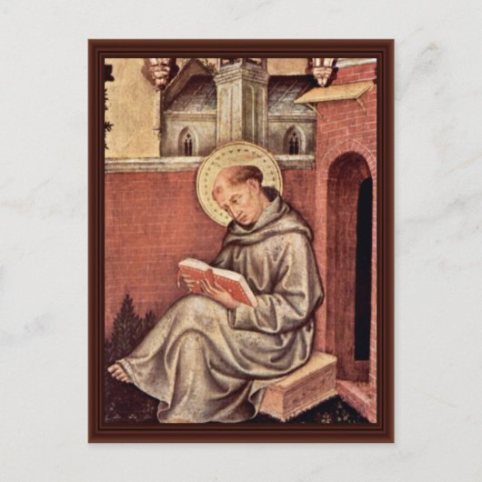 Thomas Aquinas van Gentile Da Fabriano Briefkaart (Voorkant)
