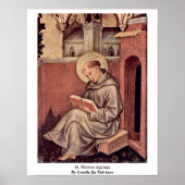Thomas Aquinas van Gentile Da Fabriano Poster (Voorkant)