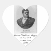 Thomas 'Blind Tom' Wiggins Hart Sticker (Voorkant)