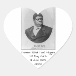 Thomas 'Blind Tom' Wiggins Hart Sticker