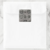Thomas Bohier, Pierre Briconnet, Simon Vierkante Sticker (Tas)