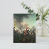 Thomas Brown bij de slag om Dettingen Briefkaart (Staand voorkant)
