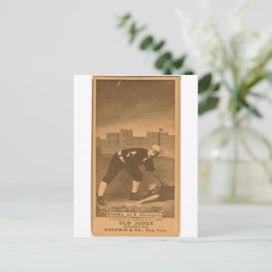 Thomas Burns, Chicago White Stockings Briefkaart (Staand voorkant)