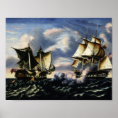 Thomas Chambers - Capture of H.B.M. Frigate Poster (Voorkant)