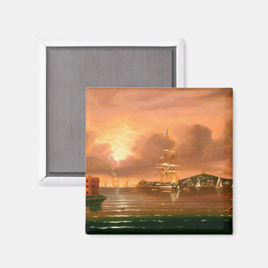 Thomas Chambers Threatening Sky Bay in New York Magneet (Voorkant / Achterkant)