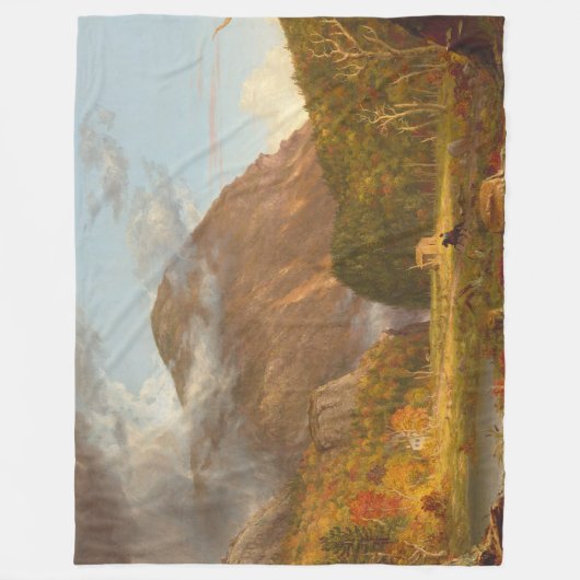 Thomas Cole A Uitzicht van de bergpas Fleece Deken (Voorkant)