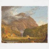 Thomas Cole A Uitzicht van de bergpas Fleece Deken (Voorkant (Horizontaal))