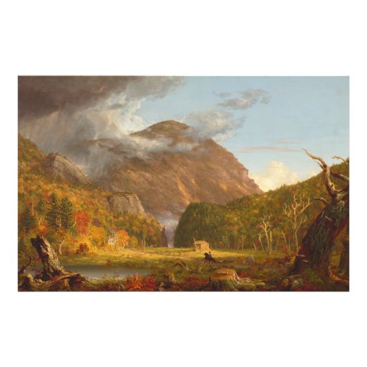 Thomas Cole A Uitzicht van de bergpas Foto Afdruk (Voorkant)