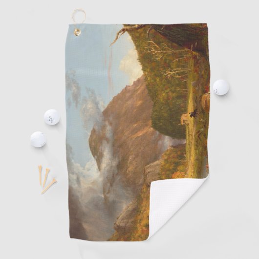 Thomas Cole A Uitzicht van de bergpas Golfhanddoek (Insitu)