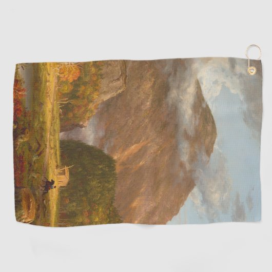 Thomas Cole A Uitzicht van de bergpas Golfhanddoek (Horizontaal)