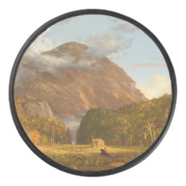Thomas Cole A Uitzicht van de bergpas Hockey Puck