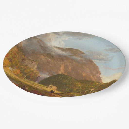 Thomas Cole A Uitzicht van de bergpas Papieren Bordje (Gekanteld)