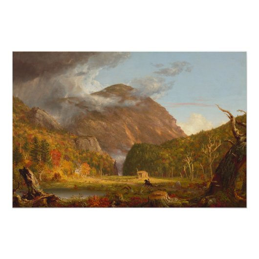 Thomas Cole A Uitzicht van de bergpas Perfect Poster (Voorkant)