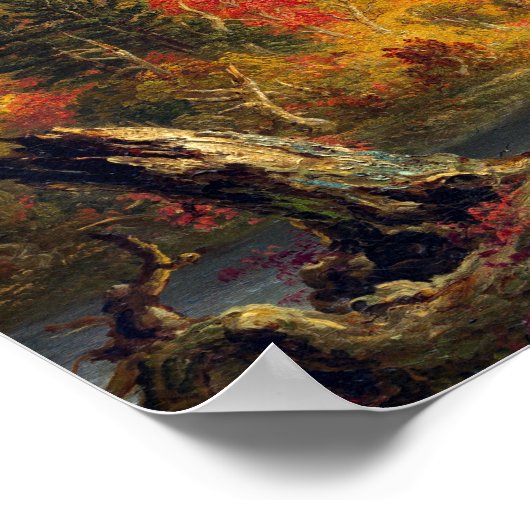 Thomas Cole A Uitzicht van de bergpas Poster (Hoek)