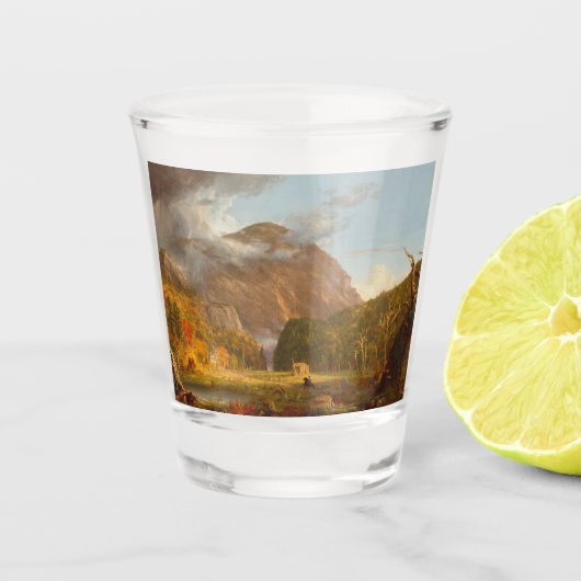 Thomas Cole A Uitzicht van de bergpas Shot Glas (Voorkant)