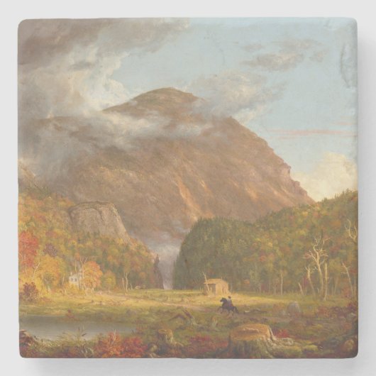 Thomas Cole A Uitzicht van de bergpas Stenen Onderzetter (Voorkant)