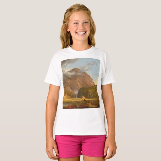 Thomas Cole A Uitzicht van de bergpas T-shirt (Voorkant volledig)