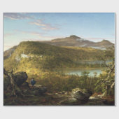 Thomas Cole A Uitzicht van de twee meren en bergen Cadeaupapier (Vlak)