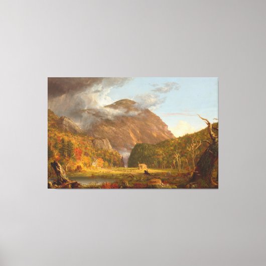 Thomas Cole A View of the Mountain Pass  Canvas Afdruk (Voorkant)