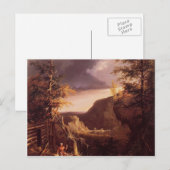 Thomas Cole-Daniel Boone zit aan de deur Briefkaart (Voorkant / Achterkant)