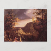 Thomas Cole-Daniel Boone zit aan de deur Briefkaart (Voorkant)