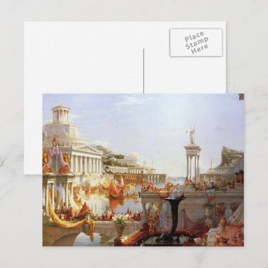 Thomas Cole - De consumptie van het Rijk Briefkaart (Voorkant / Achterkant)