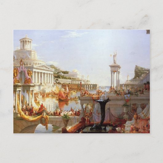 Thomas Cole - De consumptie van het Rijk Briefkaart (Voorkant)