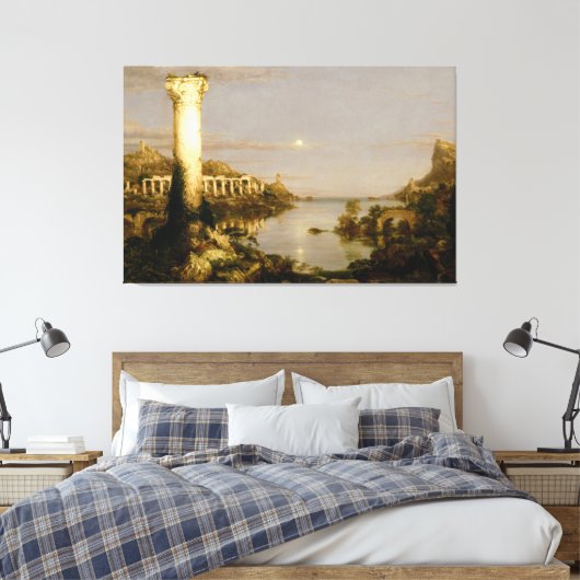 Thomas Cole - De koers van het imperium Canvas Afdruk (Insitu (Slaapkamer))