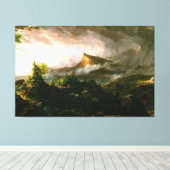 Thomas Cole De koers van het rijk - Savage State Canvas Afdruk (Insitu (Houten vloer))