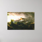 Thomas Cole De koers van het rijk - Savage State Canvas Afdruk (Voorkant)