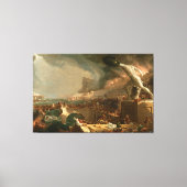 Thomas Cole: De koers van het rijk - Vernietiging Canvas Afdruk (Voorkant)
