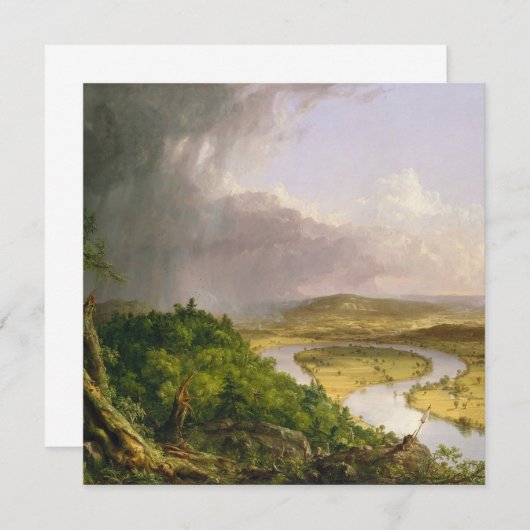 Thomas Cole de Oxbow de Connecticut rivier (Voorkant / Achterkant)