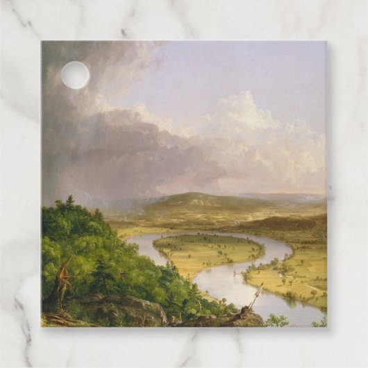 Thomas Cole de Oxbow de Connecticut rivier Bedankjes Labels (Voorkant)