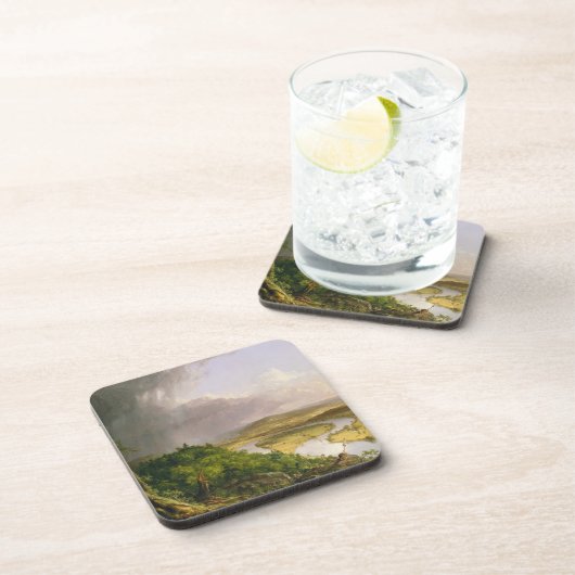 Thomas Cole de Oxbow de Connecticut rivier Bier Onderzetter (Rechterzijde)