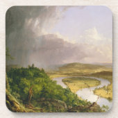 Thomas Cole de Oxbow de Connecticut rivier Bier Onderzetter (Voorkant)