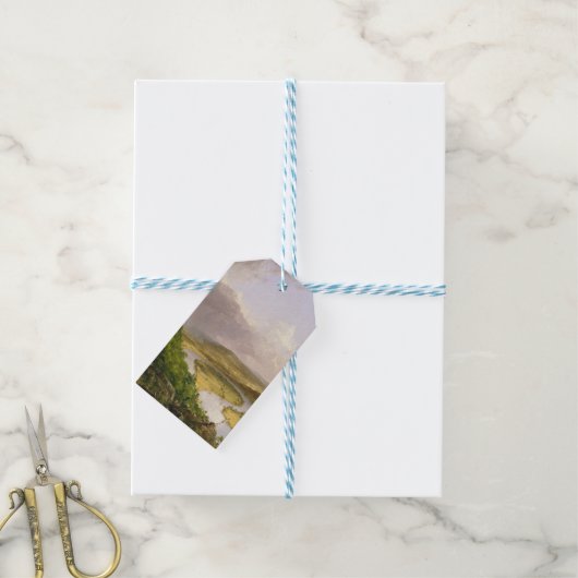 Thomas Cole de Oxbow de Connecticut rivier Cadeaulabel (Met Touw)