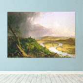 Thomas Cole de Oxbow de Connecticut rivier Canvas Afdruk (Insitu (Houten vloer))