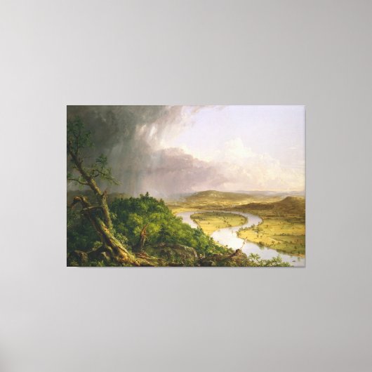Thomas Cole de Oxbow de Connecticut rivier Canvas Afdruk (Voorkant)