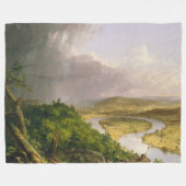 Thomas Cole de Oxbow de Connecticut rivier Fleece Deken (Voorkant (Horizontaal))