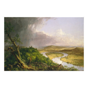 Thomas Cole de Oxbow de Connecticut rivier Foto Afdruk