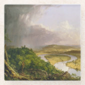 Thomas Cole de Oxbow de Connecticut rivier Glazen Onderzetter (Voorkant)