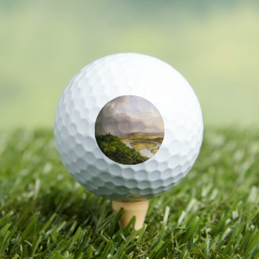 Thomas Cole de Oxbow de Connecticut rivier Golfballen (Insitu Shirt)