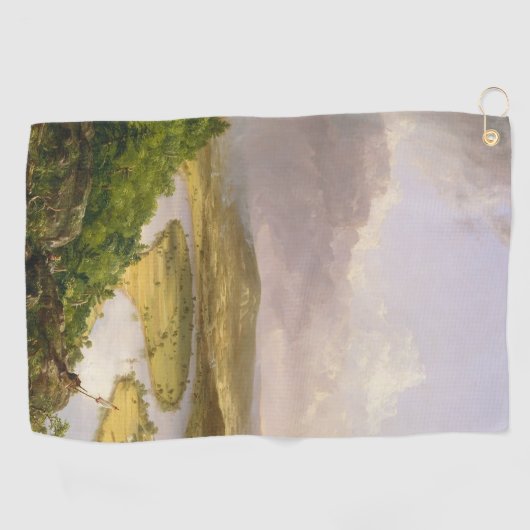 Thomas Cole de Oxbow de Connecticut rivier Golfhanddoek (Horizontaal)