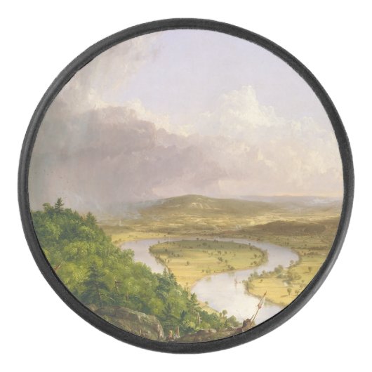 Thomas Cole de Oxbow de Connecticut rivier Hockey Puck (Voorkant)