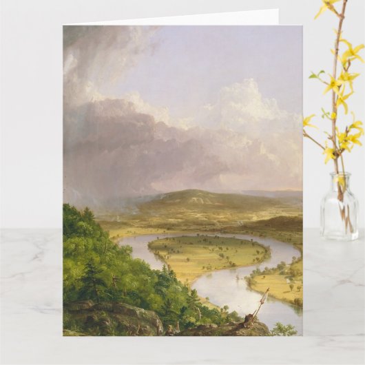 Thomas Cole De Oxbow De Connecticut Rivier  Kaart (Gele Bloem)